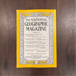 Vintage National Geographic Magazine August‎ 1955 Volume CVIII Number Two